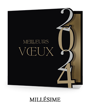 Carte de vœux MILLESIME 2024